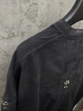 Chrome Hearts Fashion Patch Cross Washed T-shirt Couple Loose Casual Short Sleeve