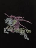 Burberry Fashion 3D Embroidery UV Color Change T-shirt Couple Loose Casual Short Sleeve