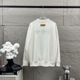 Louis Vuitton Unisex Classic Hot Diamond Logo Loose Casual Long Sleeve T-shirt