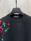 Chrome Hearts Fashion Embroidered T-shirt Unisex Casual Loose Short Sleeve