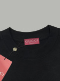 Gucci New Classic Graffiti Cartoon Dog Logo Printed Short Sleeve Couple Loose and Versatile T-shirt