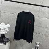 Louis Vuitton Unisex Classic Embroidered Logo Loose Casual Long Sleeve T-shirt