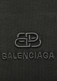 Balenciaga Fashion 3D Embroidered Purple Logo T-shirt Couple Loose Casual Short Sleeve