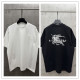 Burberry Fashion 3D Embroidery UV Color Change T-shirt Couple Loose Casual Short Sleeve