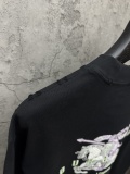 Burberry Fashion 3D Embroidery UV Color Change T-shirt Couple Loose Casual Short Sleeve