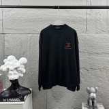 Louis Vuitton Unisex Classic Embroidered Logo Loose Casual Long Sleeve T-shirt