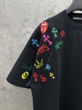 Chrome Hearts Fashion Embroidered T-shirt Unisex Casual Loose Short Sleeve