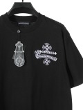 Chrome Hearts Classic Embroidered Cross Short Sleeve Couple Versatile Casual T-shirt