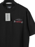 Balenciaga Classic Embroidered Logo Short Sleeve Couple Versatile Casual T-shirt