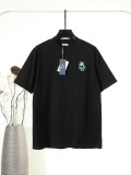 Dior Classic Embroidered Flower Logo Short Sleeve Couple Versatile Casual T-shirt