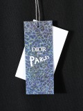 Dior Classic Embroidered Flower Logo Short Sleeve Couple Versatile Casual T-shirt