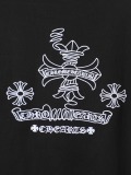 Chrome Hearts Classic Embroidered Cross Short Sleeve Couple Versatile Casual T-shirt