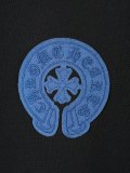 Chrome Hearts Classic Cowboy Patch Embroidered Horseshoe Washed Short Sleeve Couple Versatile Casual T-shirt