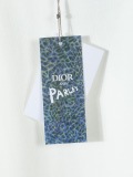 Dior Classic Embroidered Flower Logo Short Sleeve Couple Versatile Casual T-shirt