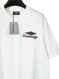 Balenciaga Classic Embroidered Logo Short Sleeve Couple Versatile Casual T-shirt