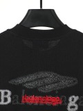 Balenciaga Classic Embroidered Logo Short Sleeve Couple Versatile Casual T-shirt