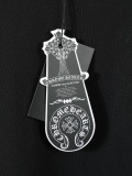 Chrome Hearts Classic Cowboy Patch Embroidered Horseshoe Washed Short Sleeve Couple Versatile Casual T-shirt