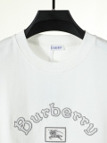 Burberry Classic Embroidered Logo Short Sleeve Couple Versatile Casual T-shirt