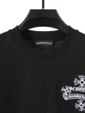 Chrome Hearts Classic Embroidered Cross Short Sleeve Couple Versatile Casual T-shirt