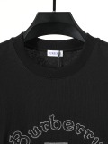 Burberry Classic Embroidered Logo Short Sleeve Couple Versatile Casual T-shirt
