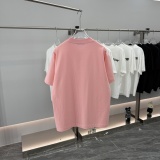 Prada New Classic Metal Triangle Logo Short Sleeve Unisex Versatile Casual T-shirt