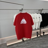 Dior New Classic Simple Logo Printed Short Sleeve Unisex Versatile Casual T-shirt
