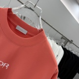 Dior New Classic Simple Logo Printed Short Sleeve Unisex Versatile Casual T-shirt