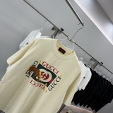 Gucci Fashion Logo Printed Short Sleeve Unisex Versatile Casual T-shirt