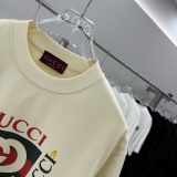 Gucci Fashion Logo Printed Short Sleeve Unisex Versatile Casual T-shirt