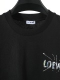Loewe Fashion Logo Printed Water Washed Short Sleeve Couple Versatile Casual T-shirt