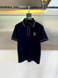 Louis Vuitton New Spring Logo Jacquard Collar Short Sleeve Polo Shirt