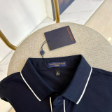 Louis Vuitton New Spring Logo Jacquard Collar Short Sleeve Polo Shirt