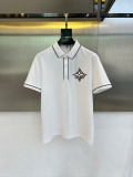 Louis Vuitton New Spring Logo Jacquard Collar Short Sleeve Polo Shirt