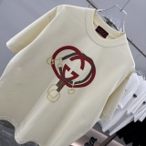 Gucci New Classic Logo Printed Short Sleeve Unisex Versatile Casual T-shirt
