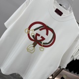 Gucci New Classic Logo Printed Short Sleeve Unisex Versatile Casual T-shirt