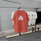 Dior New Classic Simple Logo Printed Short Sleeve Unisex Versatile Casual T-shirt