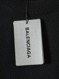 Balenciaga Fashion Embroidered Logo Water Washed Short Sleeve Couple Versatile Casual T-shirt