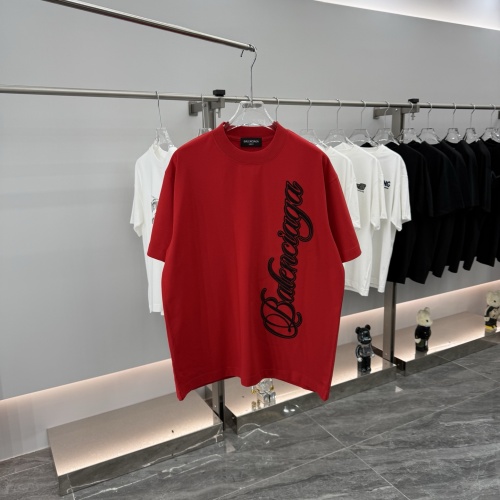 Balenciaga New Classic Embroidered Logo Short Sleeve Unisex Versatile Casual T-shirt