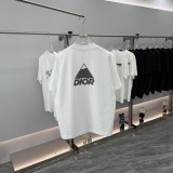 Dior New Classic Simple Logo Printed Short Sleeve Unisex Versatile Casual T-shirt
