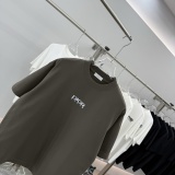 Dior New Classic Simple Logo Printed Short Sleeve Unisex Versatile Casual T-shirt