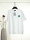 Balenciaga Fashion Embroidered Logo Water Washed Short Sleeve Couple Versatile Casual T-shirt