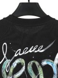 Loewe Fashion Logo Printed Water Washed Short Sleeve Couple Versatile Casual T-shirt