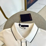 Louis Vuitton New Spring Logo Jacquard Collar Short Sleeve Polo Shirt