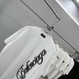 Balenciaga New Classic Embroidered Logo Short Sleeve Unisex Versatile Casual T-shirt