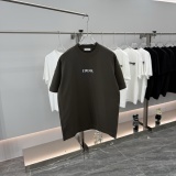 Dior New Classic Simple Logo Printed Short Sleeve Unisex Versatile Casual T-shirt