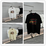 Gucci Fashion Logo Printed Short Sleeve Unisex Versatile Casual T-shirt