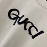 Gucci Classic Simple Logo Printed Short Sleeve Couple Versatile Casual T-shirt