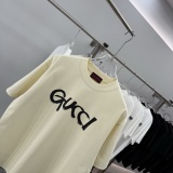 Gucci Classic Simple Logo Printed Short Sleeve Couple Versatile Casual T-shirt