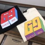 Gucci Classic 3D Logo Printed Short Sleeve Unisex Casual Versatile T-shirt