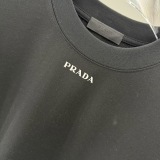 Prada Classic Simple Logo Printed T-shirt Couple Versatile Casual Short Sleeve